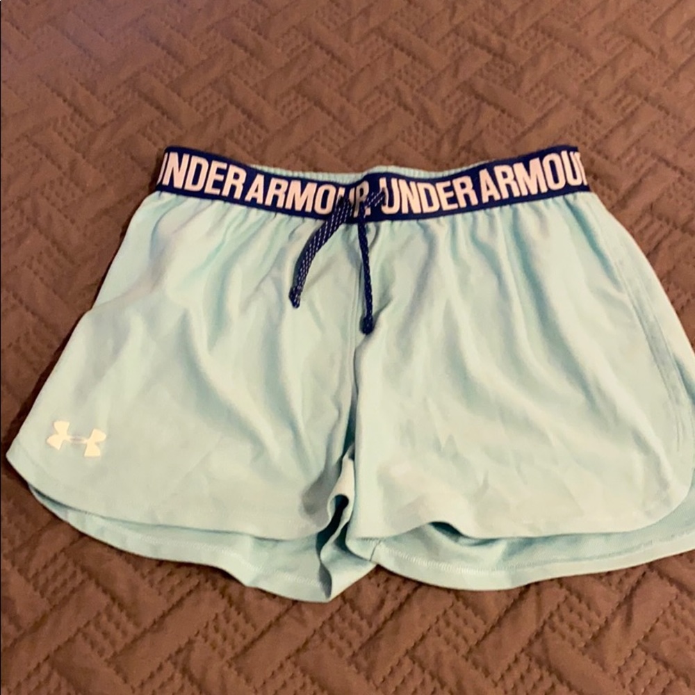 Under Armour shorts.
